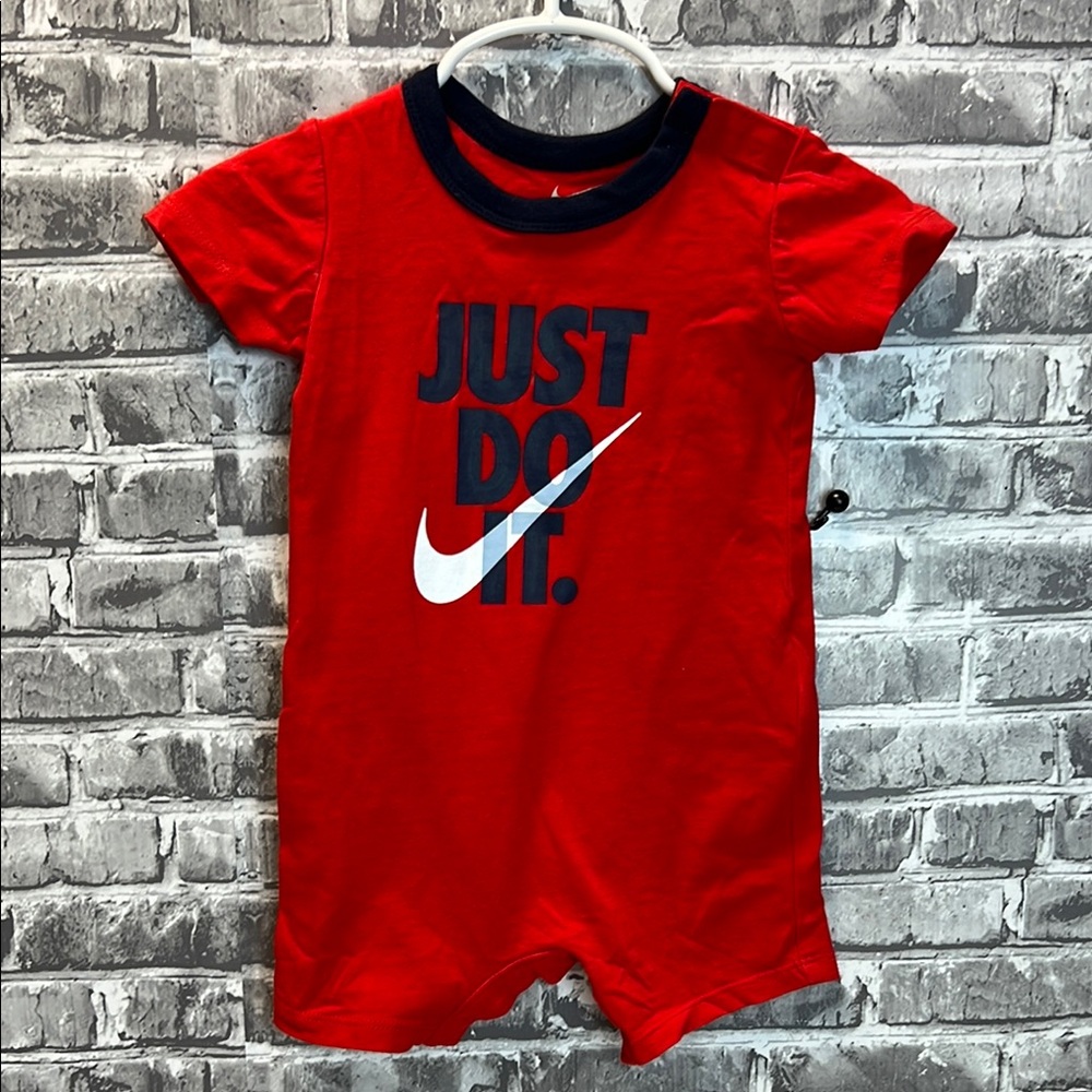 Nike‎ Red Baby Romper